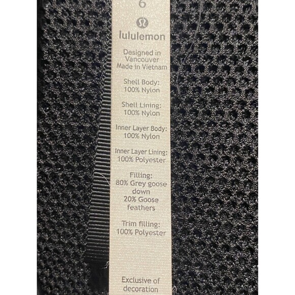 Lululemon OUT IN THE ELEMENTS 3-In-1 PARKA Women's Size 6 Black 600 Goose Down - Picture 6 of 16